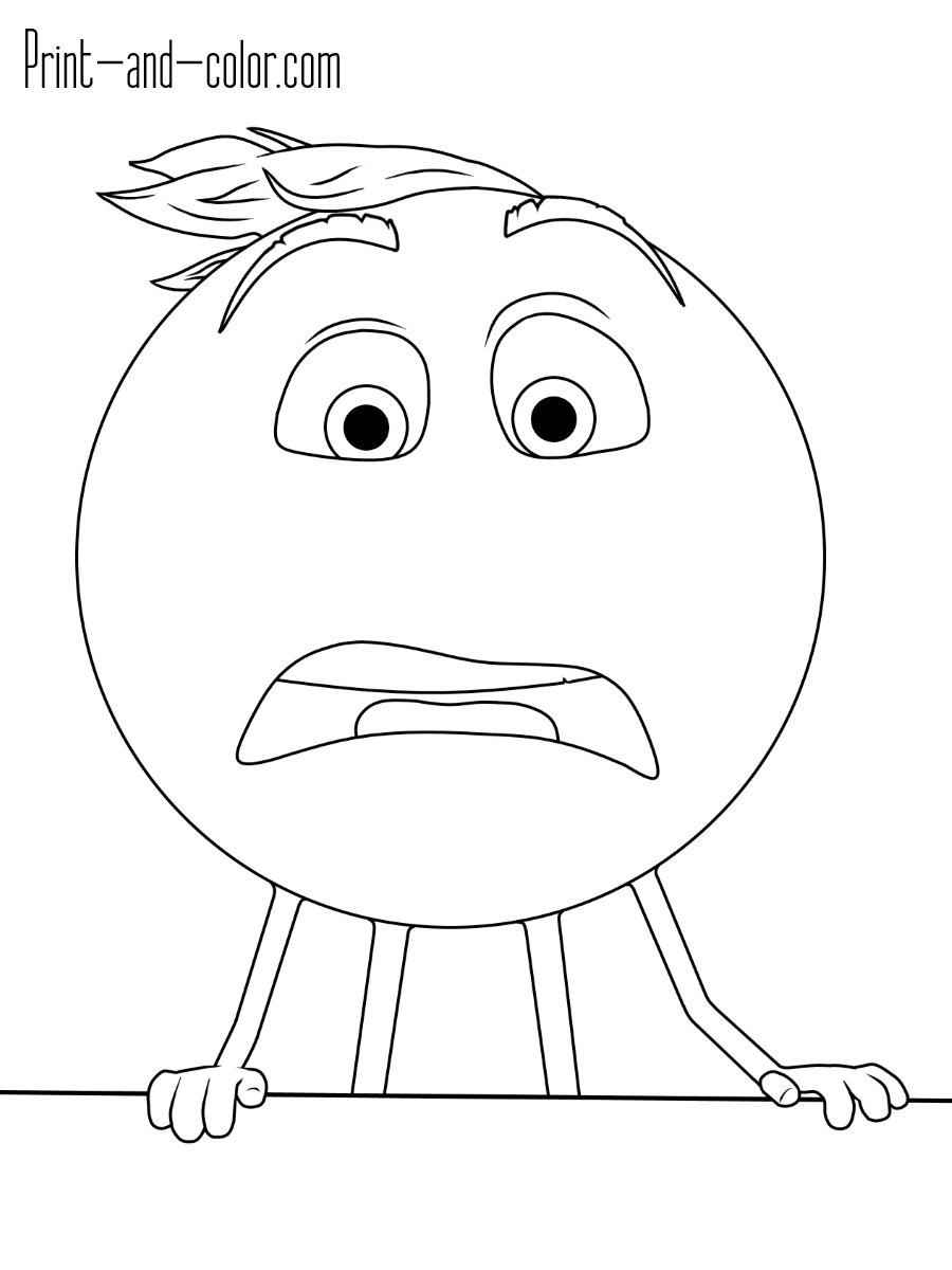 Emoji Coloring Pages Print 900x1200 Emoji Coloring Pages Print