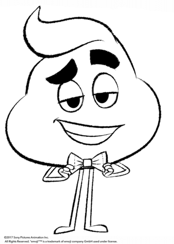 The Emoji Movie Coloring Pages Poop From Emoji Movie Coloring Page 343x480 The Emoji Movie Coloring Pages Poop From Emoji Movie Coloring Page