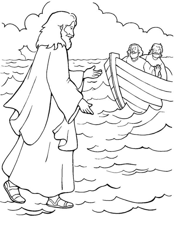 Bible Coloring Pages Jesus Miracles 600x793 Bible Coloring Pages Jesus Miracles