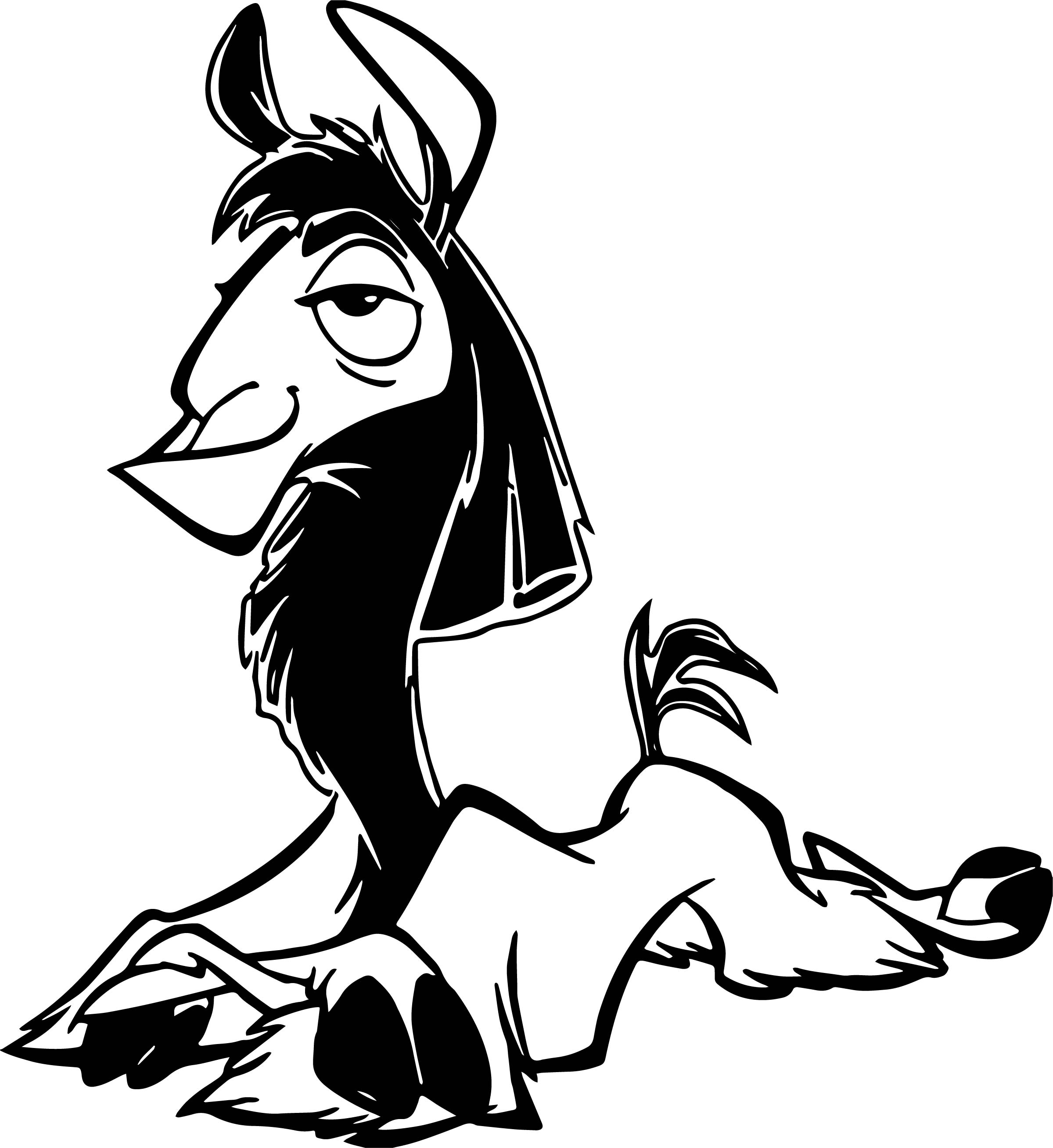 2399x2617 The Emperor New Groove Kuzco Sheep Disney Waiting Coloring Pages