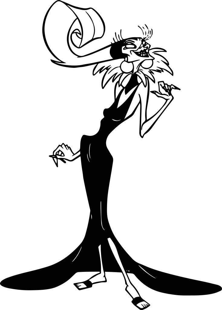 734x1024 The Emperor New Groove Yzma Disney Pose Coloring Pages
