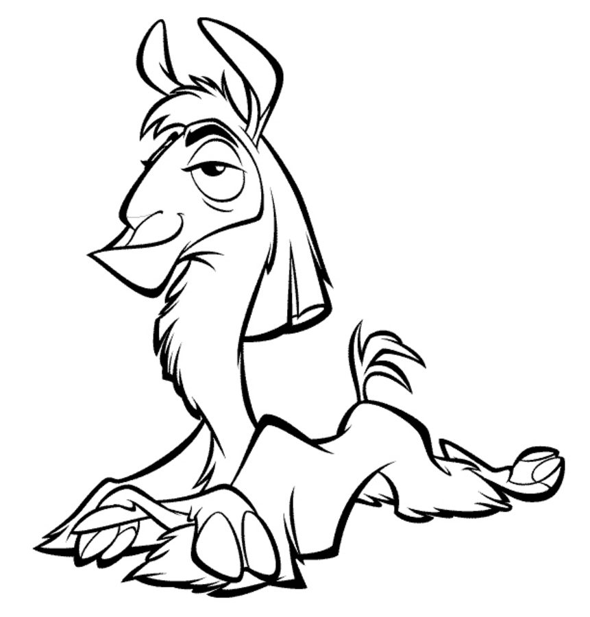 861x900 Coloring Pages The Emperor's New Groove, Printable For Kids