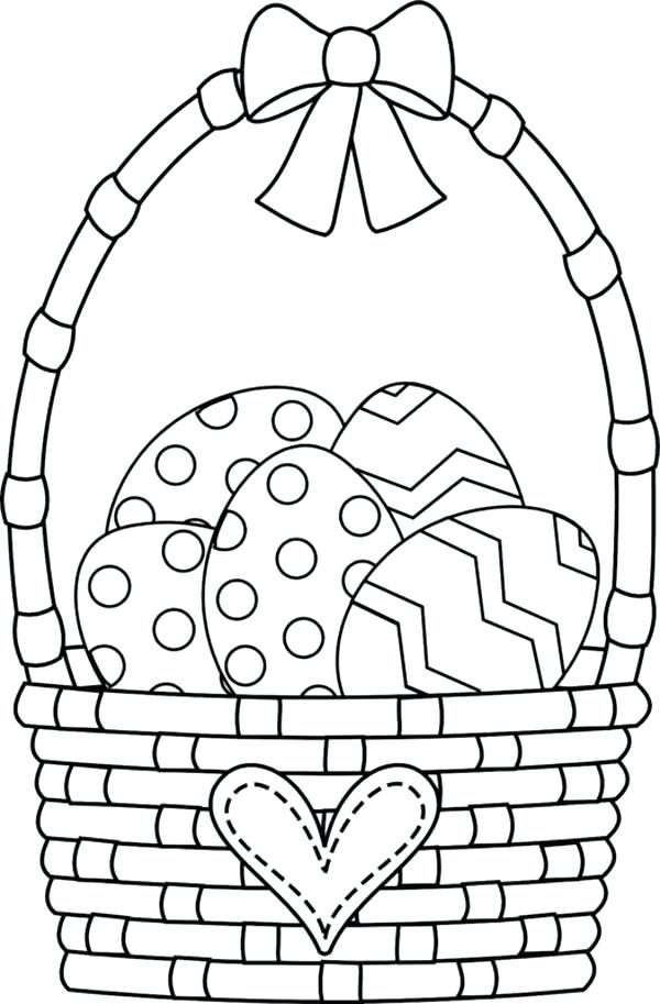 Easter Baskets Coloring Pages Empty Easter Basket Coloring Sheet 600x913 Easter Baskets Coloring Pages Empty Easter Basket Coloring Sheet