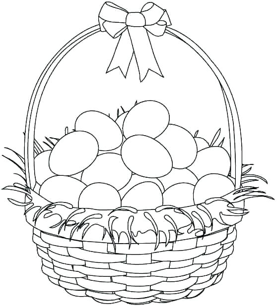 Empty Easter Basket Coloring Page at GetColorings.com | Free printable