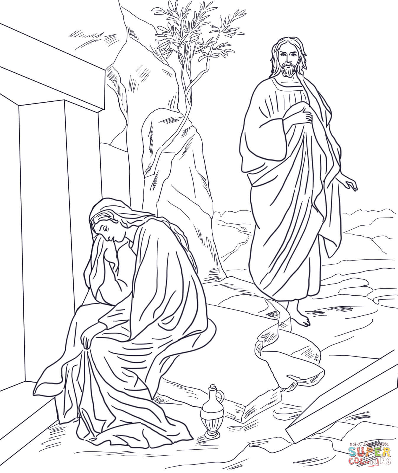 Empty Tomb Coloring Page at GetColorings.com | Free printable colorings