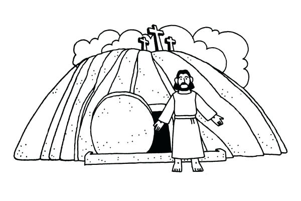 Jesus Is Risen Coloring Page Burial And Resurrection Coloring Page 600x400 Jesus Is Risen Coloring Page Burial And Resurrection Coloring Page