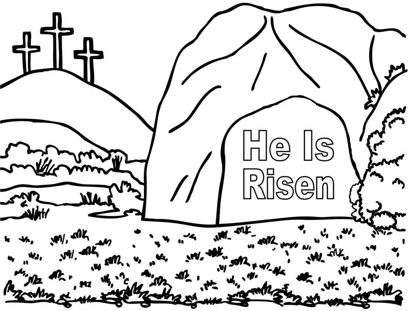 Jesus Rises From The Dead Coloring Page 800x611 Jesus Rises From The Dead Coloring Page