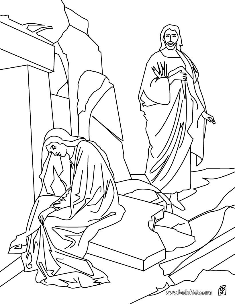 Print And Color In The Scene From He Is Risen An Easter Story 820x1060 Print And Color In The Scene From He Is Risen An Easter Story