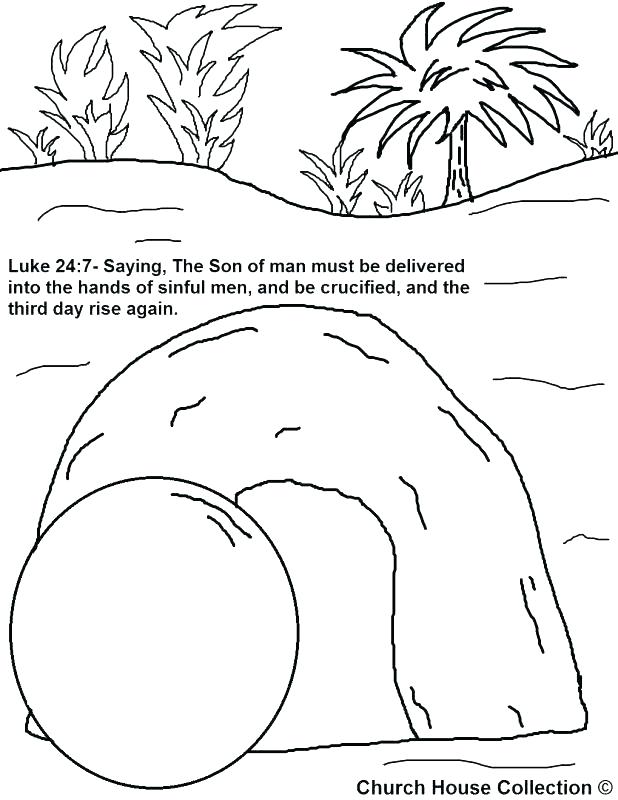 Empty Tomb Coloring Page at GetColorings.com | Free printable colorings