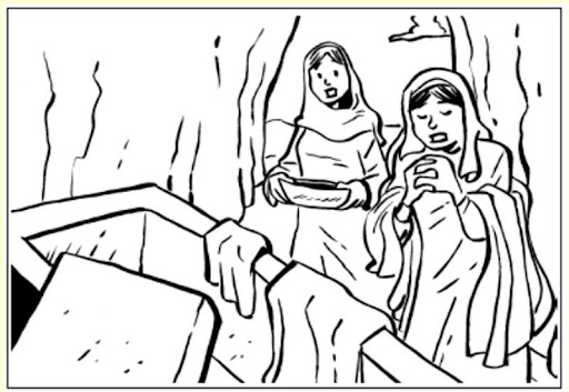Drawings To Color Easter Week Jesus' Empty Tomb Coloring 512x353 Drawings To Color Easter Week Jesus' Empty Tomb Coloring