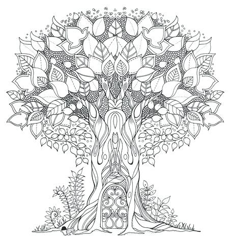 Enchanting Mandala Coloring Pages Free Printable Enchanted Forest 454x472 Enchanting Mandala Coloring Pages Free Printable Enchanted Forest