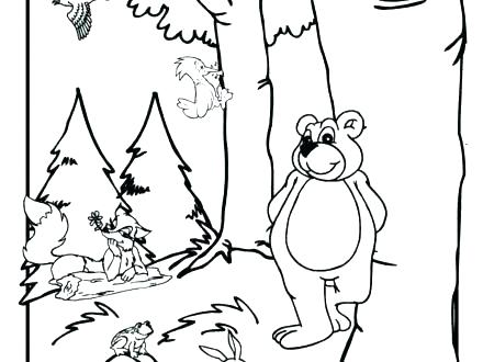 440x330 Forest Coloring Pages Artist Enchanted Forest Coloring Pages