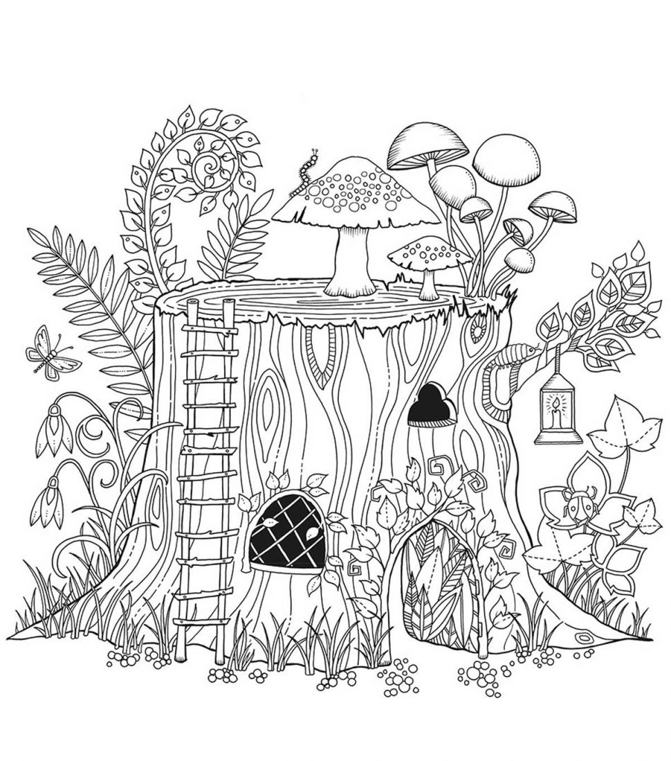 970x1099 Printable Enchanted Forest Colouring Book Free Coloring Pages