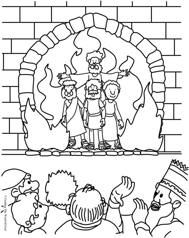 638x800 The Fiery Furnace (Coloring Page) Coloring Pages Are A Great Way