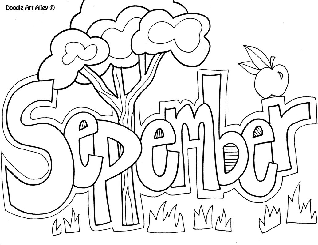 1035x800 Months Of The Year Coloring Pages