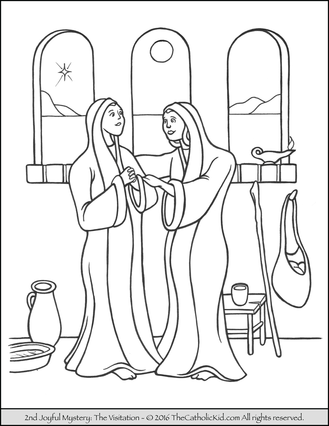 Energy Rosary Coloring Page With Glorious Myst 1275x1650 Energy Rosary Coloring Page With Glorious Myst