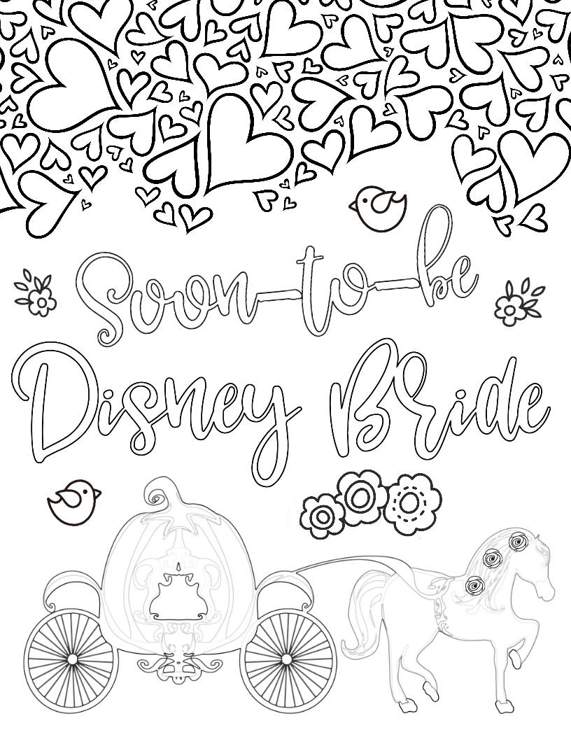 816x1056 Disney Bride Amp Just Engaged Coloring Pages