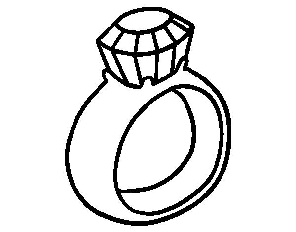 600x470 Ring Coloring Pages Engagement Ring Coloring Page Coloringcrew