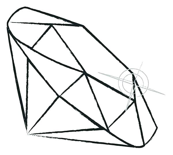 600x537 Diamond Coloring Page Diamond Coloring Page Diamond Coloring Pages