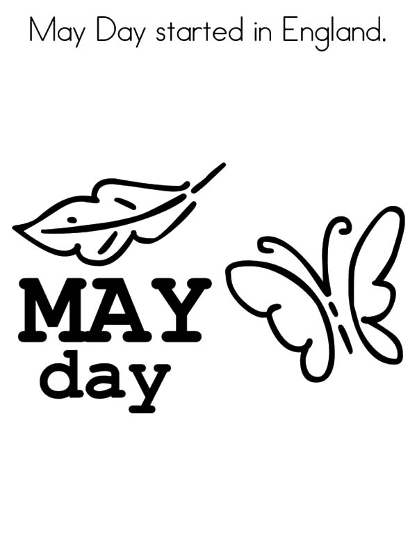 600x776 May Day Started England Coloring Pages May Day Started