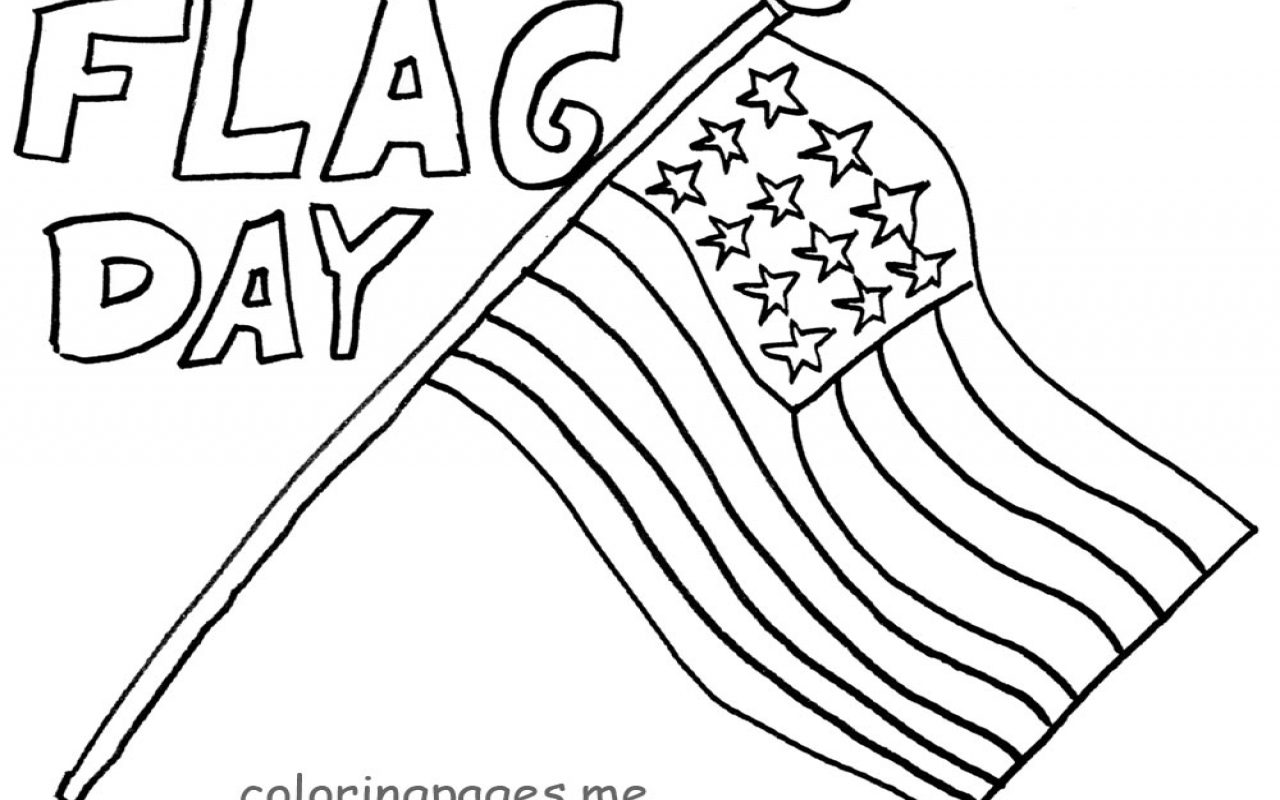 1280x800 Flag Of The United States America Coloring Page Day General