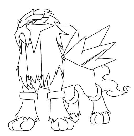 510x518 Pleasant Design Ideas Pokemon Coloring Pages Entei