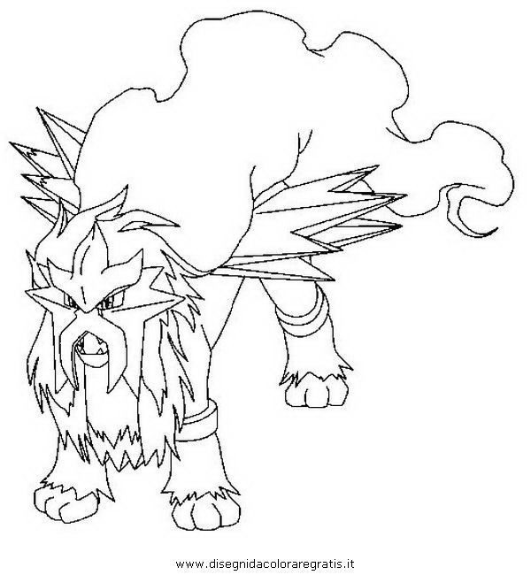 600x650 Pokemon Coloring Pages Entei pokemon coloring pages Coloring