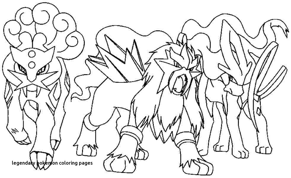 982x600 Pokemon Coloring Pages Entei Houndoom Pokemon Vitlt For Legendary