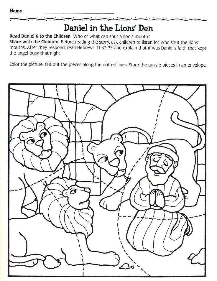 736x953 Daniel And The Lions Den Coloring Page
