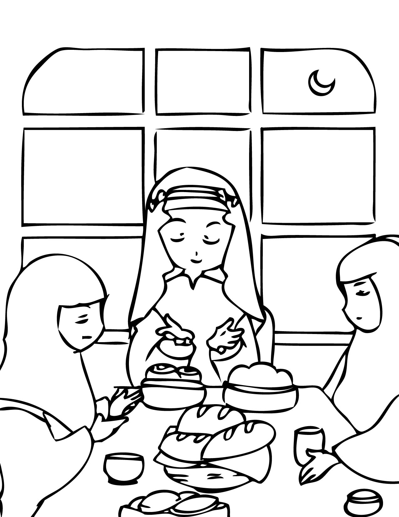 1275x1650 Free Ramadan Coloring Pages Silver Envelope Inside Thoughts Page