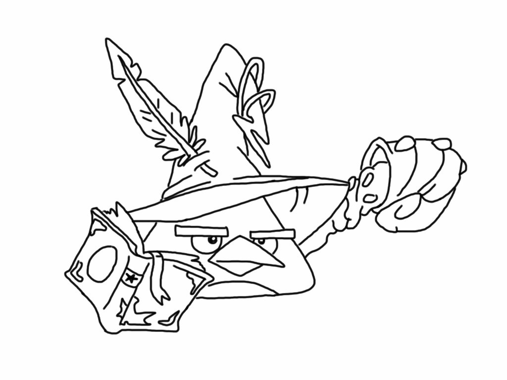 1024x768 Angry Birds Coloring Pages Chuck Copy Angry Birds Epic Coloring