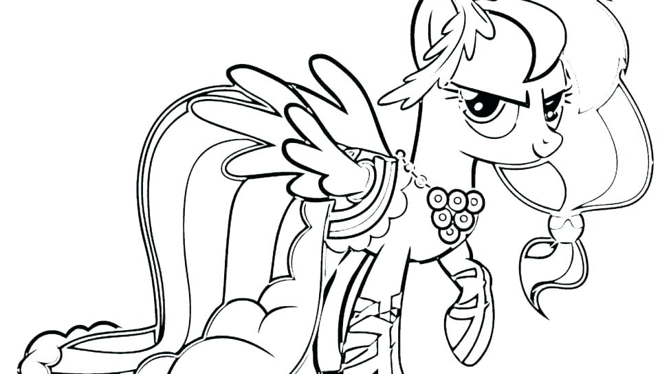 960x544 Equestria Coloring Pages