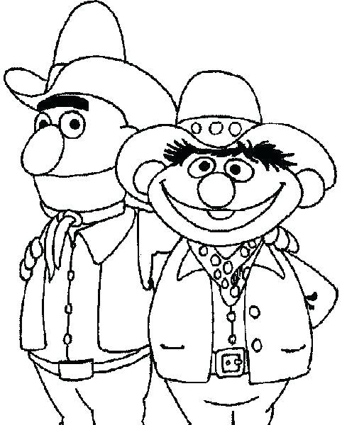 Ernie And Bert Coloring Pages at GetColorings.com | Free printable ...