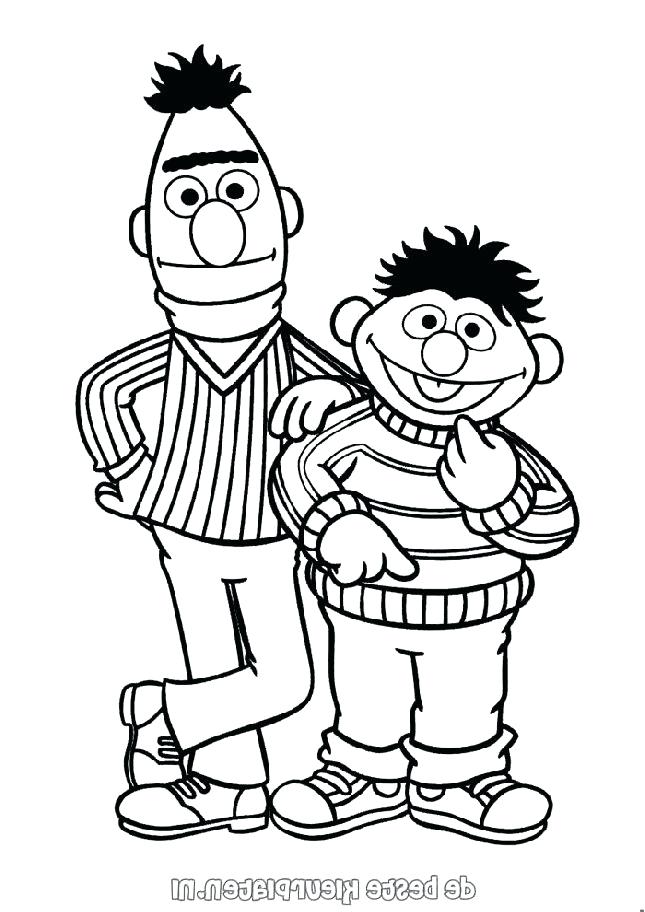 Ernie Coloring Pages Coloring Birthday Ideas Coloring Bert 645x912 Ernie Coloring Pages Coloring Birthday Ideas Coloring Bert
