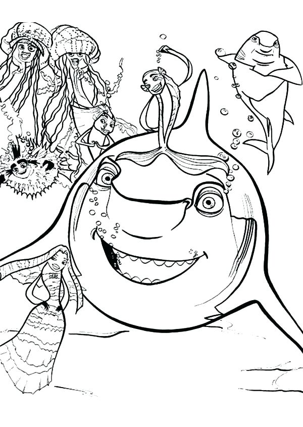 Ernie Coloring Pages Coloring Pages Animation Shark Tale Coloring 600x845 Ernie Coloring Pages Coloring Pages Animation Shark Tale Coloring