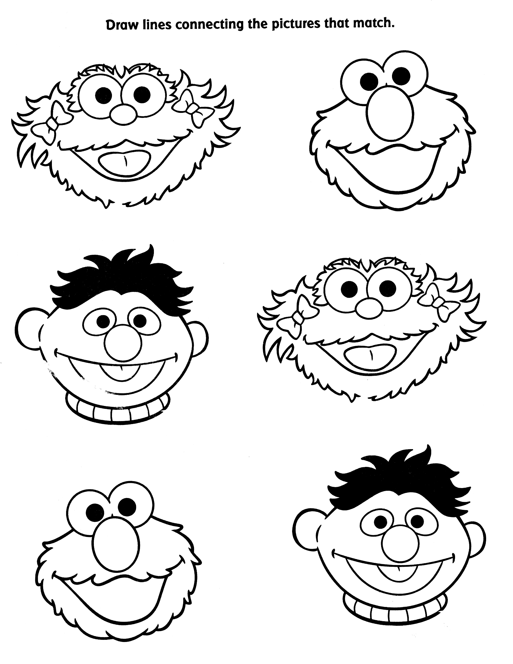 Sesame Street Coloring Pages 1700x2200 Sesame Street Coloring Pages