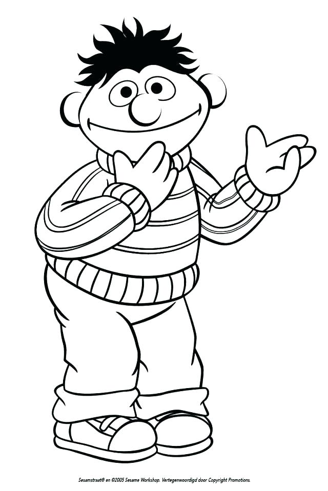 Bert And Ernie Coloring Pages 640x959 Bert And Ernie Coloring Pages