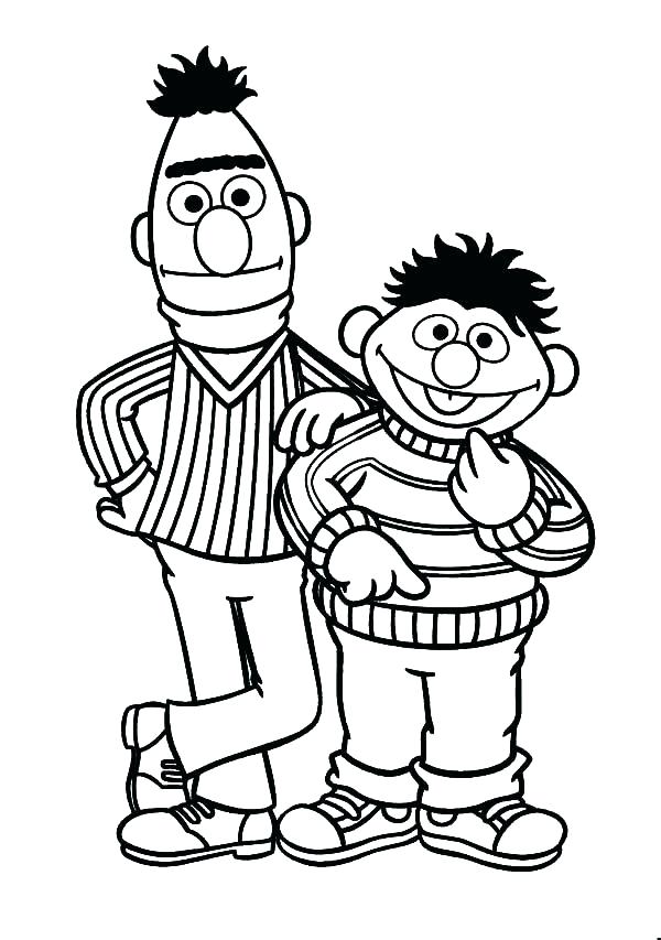 Bert And Ernie Coloring Pages Coloring Pages And Coloring Page 600x853 Bert And Ernie Coloring Pages Coloring Pages And Coloring Page