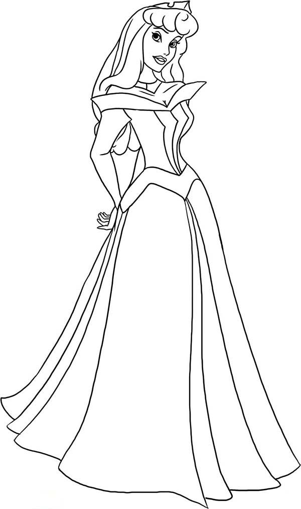 Disney Princess Aurora Coloring Pages 600x1014 Disney Princess Aurora Coloring Pages