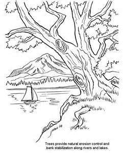 Spring Landscape Coloring Pages 245x300 Spring Landscape Coloring Pages