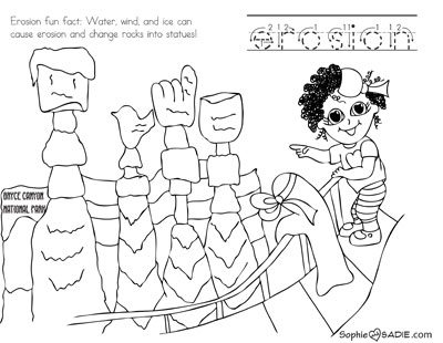 Coloring Page Bryce Canyon National Park Sophie And Sadie 400x310 Coloring Page Bryce Canyon National Park Sophie And Sadie