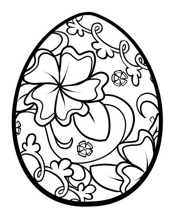 Unique Spring Amp Easter Holiday Adult Coloring Pages Designs 570x706 Unique Spring Amp Easter Holiday Adult Coloring Pages Designs