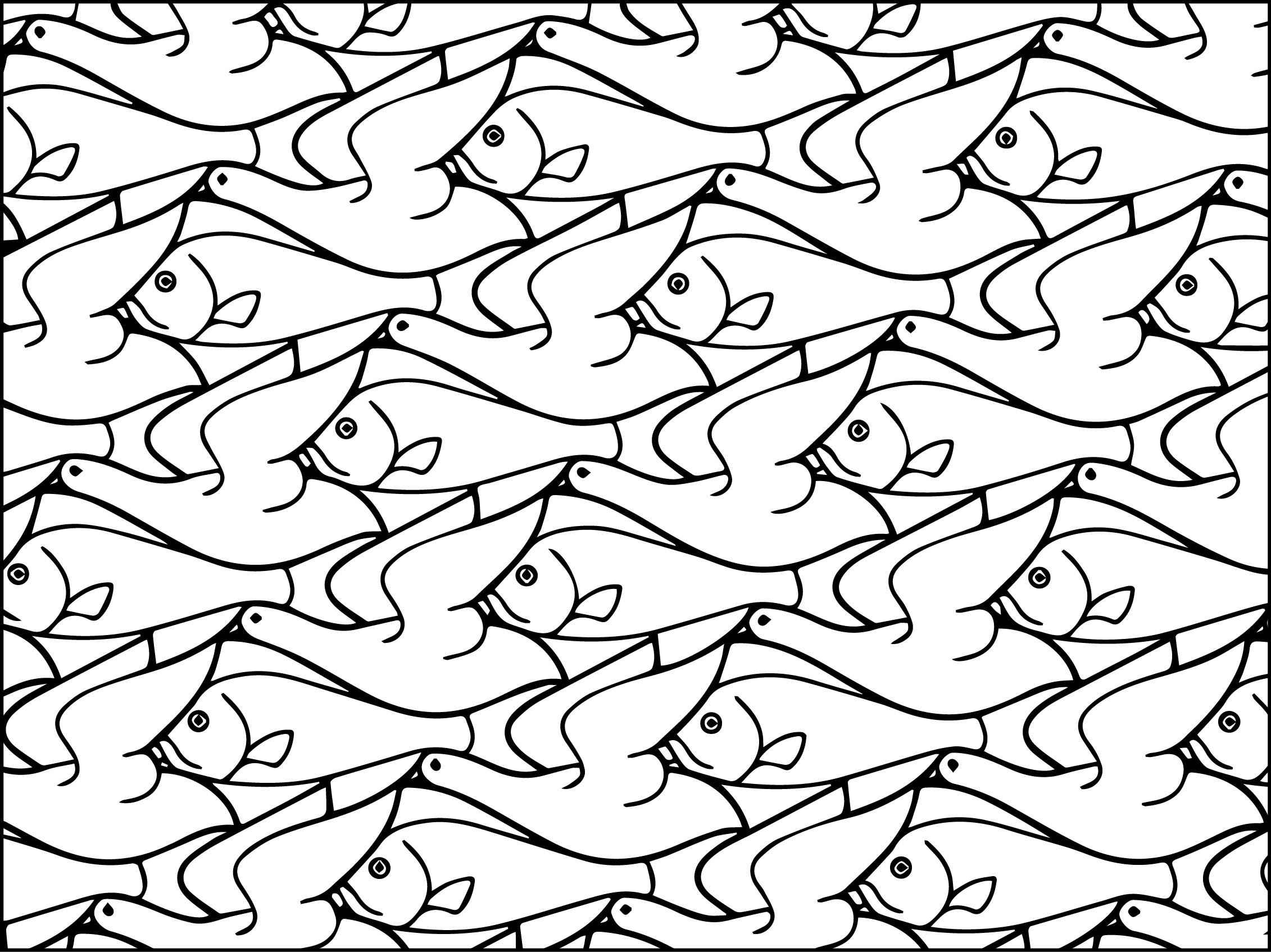 2262x1694 Mc Escher Coloring Pages Download Coloring For Kids 2018