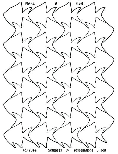 400x518 Tessellations Coloring Pages Free Tessellation Coloring Pages