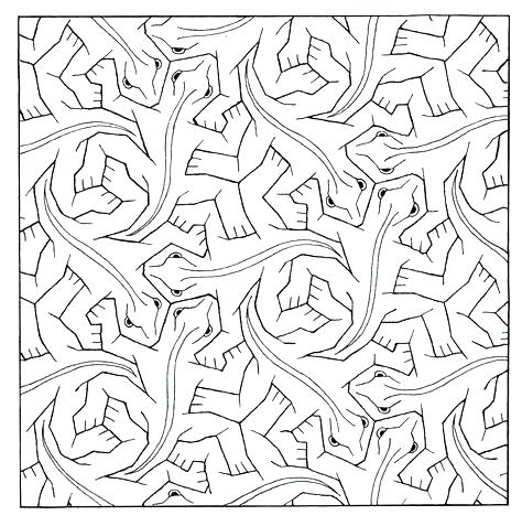 474x477 Escher Coloring Pages Coloring Pages En Art Lessons And Teaching