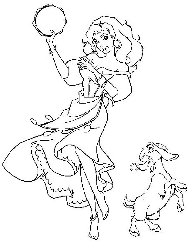Esmeralda Coloring Pages