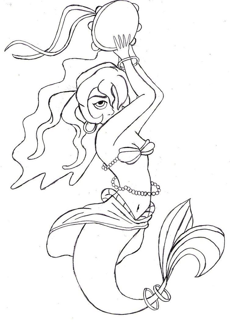 754x1059 Esmeralda Disney Princess Coloring Pages Fan Art