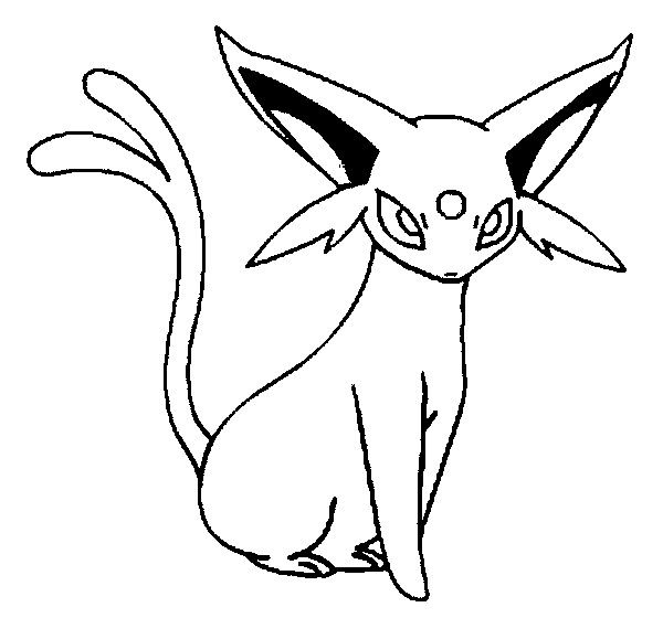 600x560 Espeon Coloring Pages Pintar Y Me Gustas