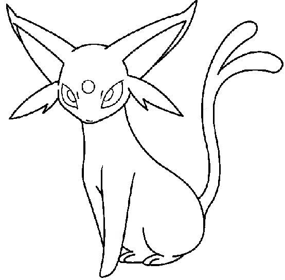 554x544 Pokemon Espeon Coloring Pages Crafts
