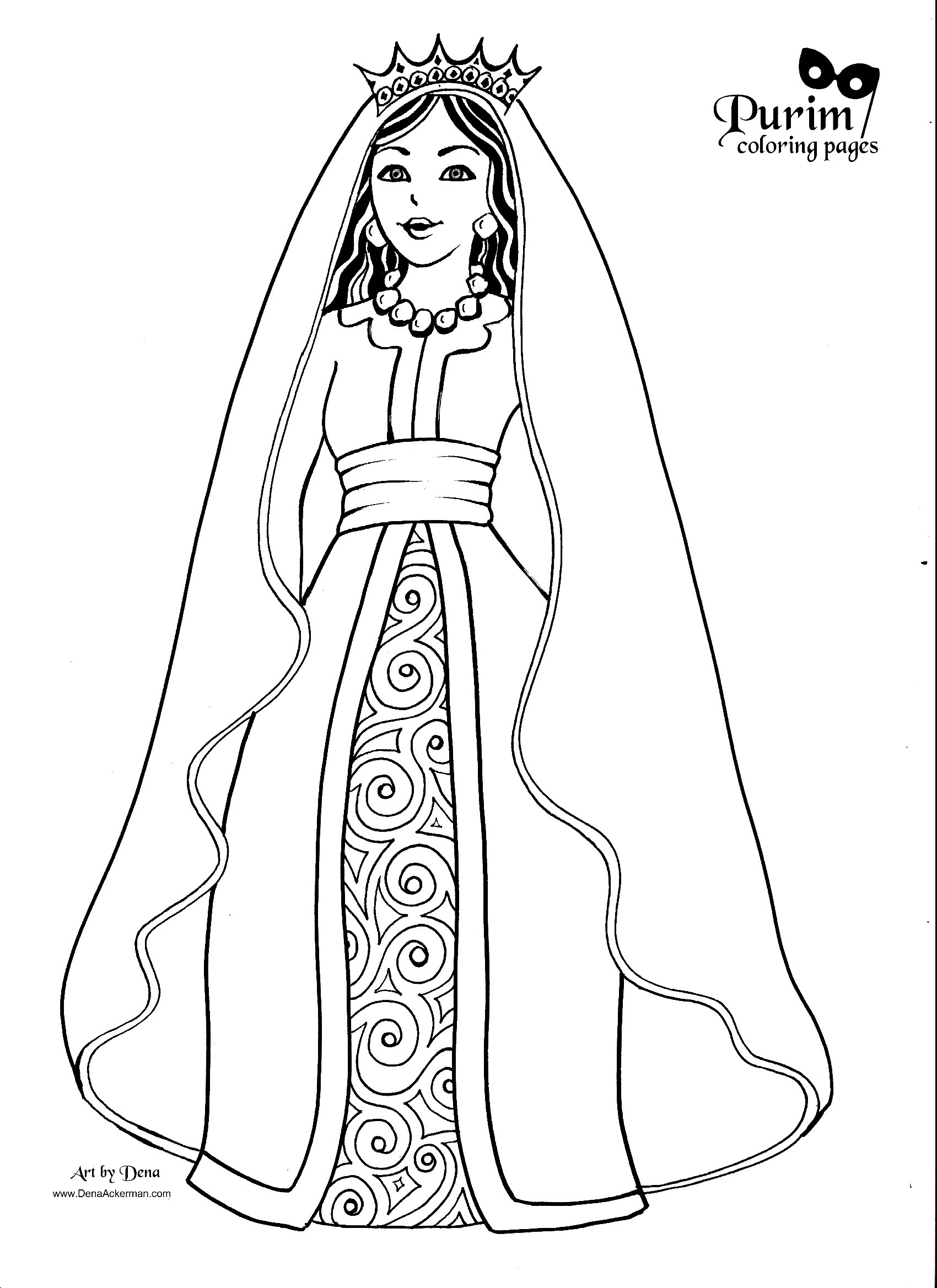 Queen Esther Coloring Pages 1700x2338 Queen Esther Coloring Pages